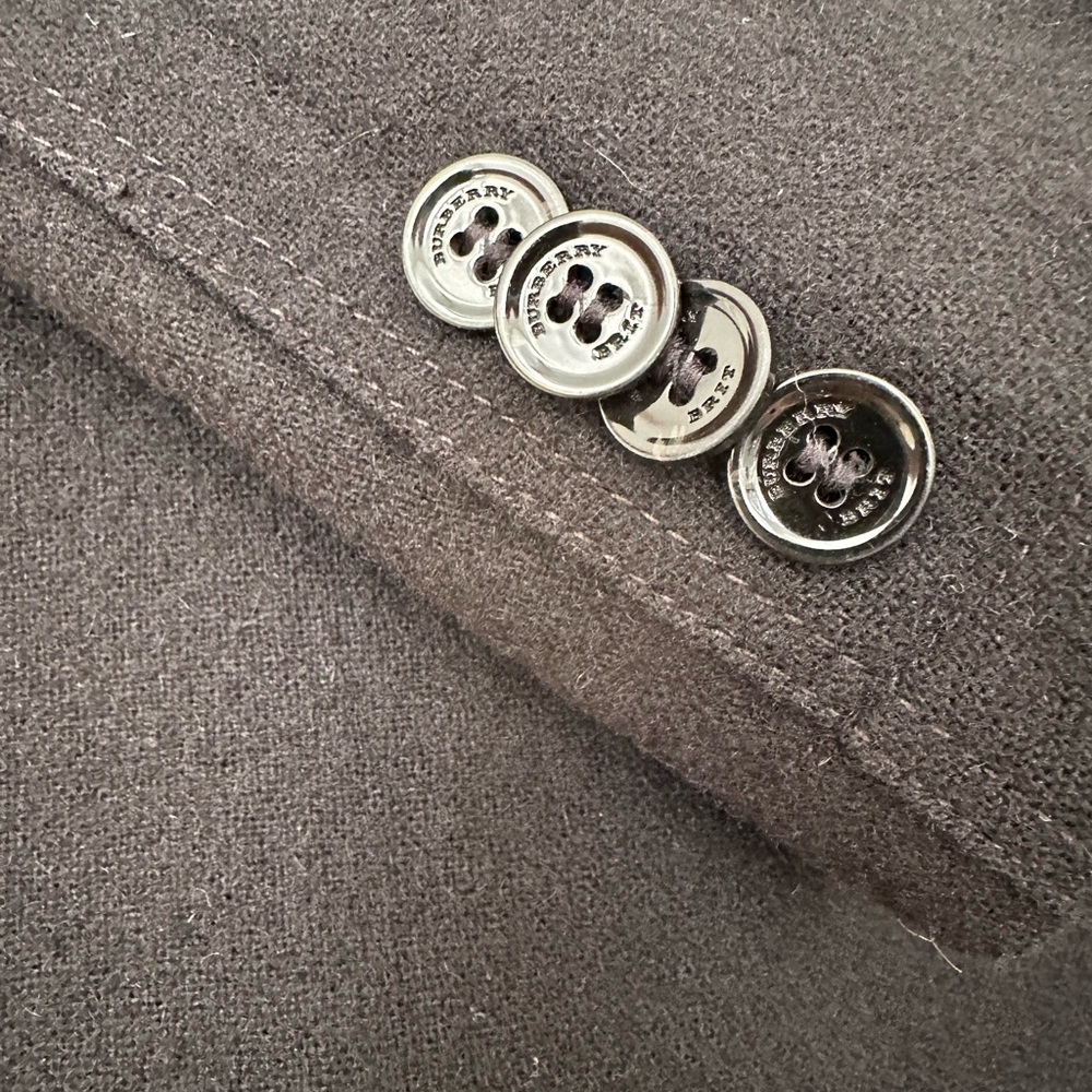 Burberry Brit Black Blazer Wool Blend Size S - Picture 11 of 16